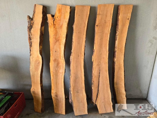 5 Slabs of Wood