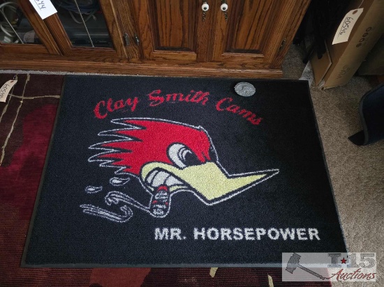 Clay Smith Cams Rug and Belt Buckle