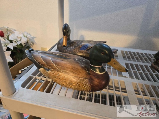 (2) Big Sky Carvers Wooden Ducks