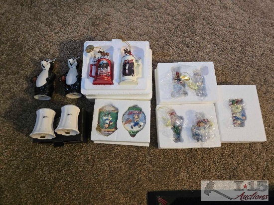 Christmas Tree Ornaments and Salt and Pepper Shakers