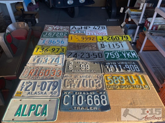 22 License Plates