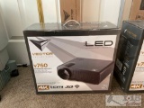 Vector v760 Projector and Projector Screen