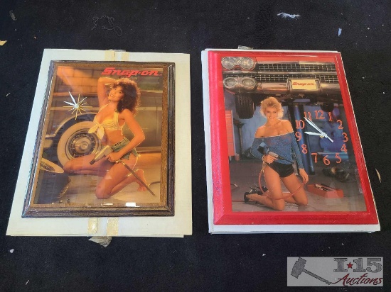 (2) Vintage Snap-on Wall Clocks