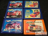 (6) 24 Car Carry Cases with Vintage Hot Wheels