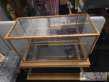 (2) Wooden Display Cases