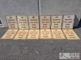 (12) No Parking Tow Away Zone Traffic Signs