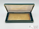 2000 One Billion Dollar .999 Pure Silver Layered in Pure 24k Gold, 4ozt