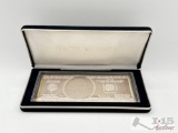 2000 $100 .999 Pure Silver Bar, 4ozt