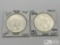 (2) 1926-S & 1934-D Silver Peace Dollars