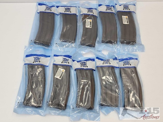 (10) D&H Tactical. 223/5.56 30rd Aluminum Magazines