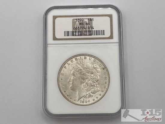 1890-P Morgan Silver Dollar