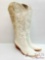 (2) Women?s White Cowboy Boots