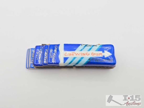 Chewing Gum Limoges Trinket Box