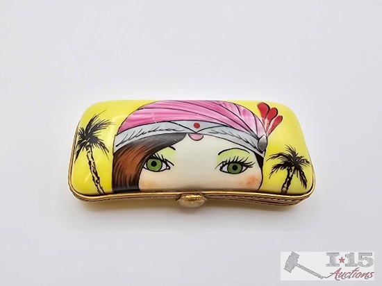 Limoges France Sunglasses Trinket Box