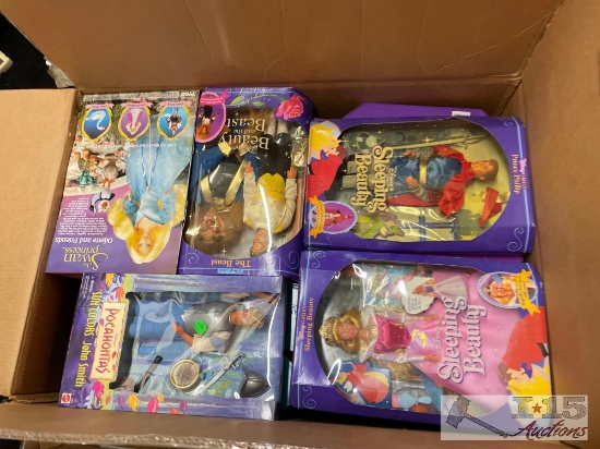 1 Box of Disneys Beauty and the Beast Dolls
