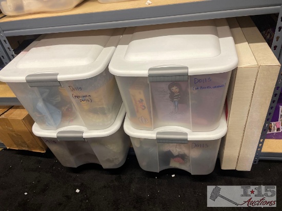 4 Totes Dolls and 2 Boxes of Coca-Cola Salutes Walt Disney Pins