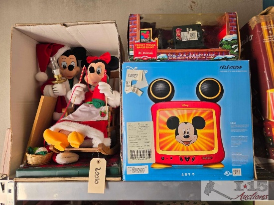Mickey mouse and mini mouse christmas decorations