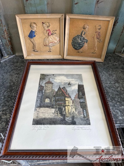 (3) Framed Wall Arts
