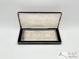 2000 $100 .999 Pure Silver Bar, 4ozt