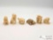 (6) Japanese Carved Bone Netsuke Figurines