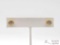 18K Gold Diamond Stud Earrings, 3.42g