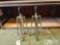 (2) Threshold Lamp Bases Pewter Finish