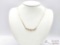 14K Gold Necklace with Diamonds, 6.67g
