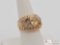14K Gold Ring with Diamond, Amethyst, Jadeite & Nephrite Stones, 8.02g