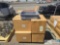 (6) Cases Quantum Storage Systems Plastic Bins and (1) Grainger Biohazard Waste Container