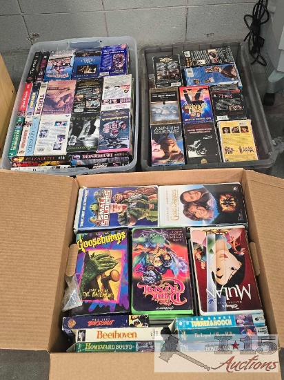 Over (100) VHS tapes