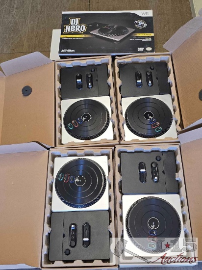 (4) DJ Hero Turntable Kits