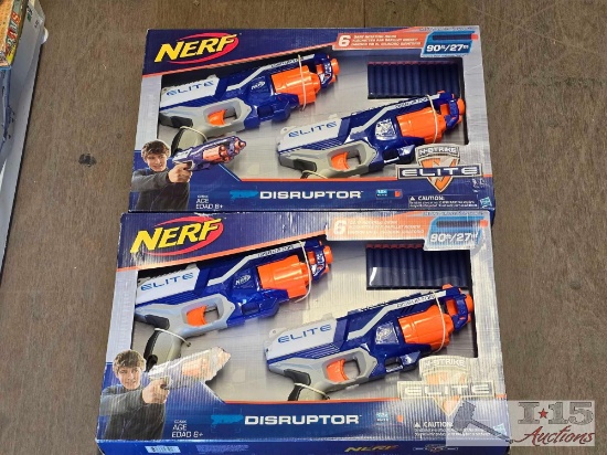 NEW!!! (2) Nerf Elite N-Strike Toy Guns
