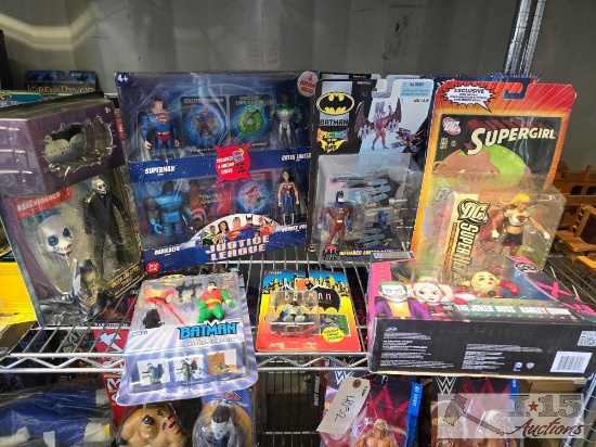 (10) Batman, Justice League, Superman, Supergirl Action Figures and more