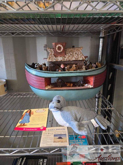 S.S Holy Herd Boat, Animal Figurines and Kanani Monk Seal Plush