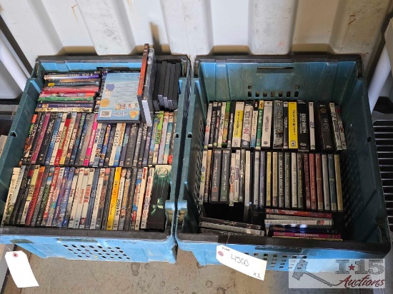 Over (100) DVDs and Video Games