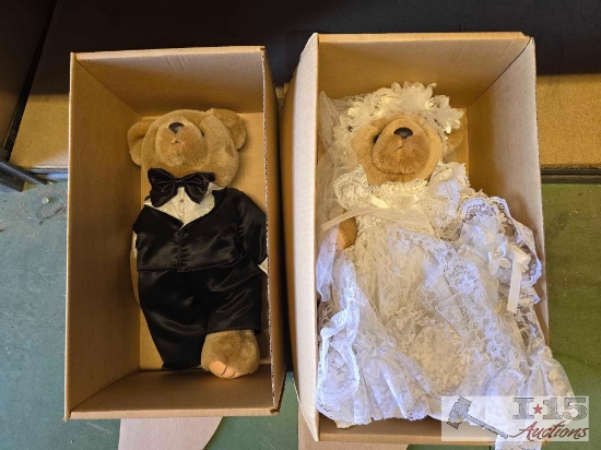 (2) Bearly People 14" Bears