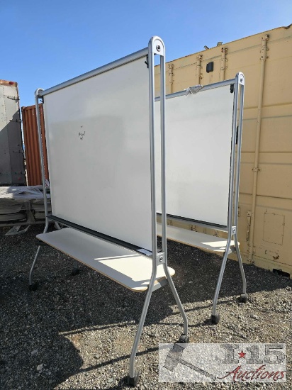 (2) White Boards on wheels