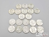 (20) 1955-1963 Franklin Half Dollars