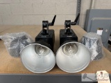 2 Excalibur 6400 Studio Lights with 2 Extra Reflectors