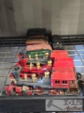 (4) Lionel Locomotives and (5) Train Cart Models