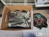 Model Train Track Pieces and Wiring