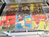 (6) 1957-1974 Pro Football Magazines