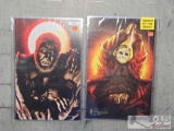 Shelby A Robertson Signed Wolfman and Jason Posters