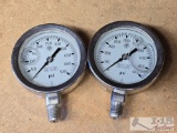 (2) McDaniel Controls Inc 316 SS Tube and Socket 0-5000 PSI Pressure Gauges