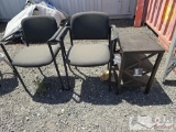 (2) Uline Chairs & Owings Accent/Endtable