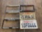 (2) License Plates and (4) License Plate Covers