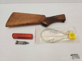 Gun Stock, Gunslick Lubercant & Gun Lock with Key