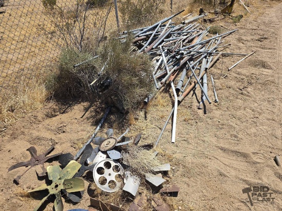 Assorted Metal Pipes and Fans