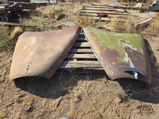 2 Early Model Vehicle Hoods