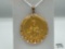 10k Gold Religious Pendant, 13.47g